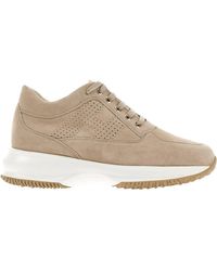 Hogan - Interactive Perforated Lace-Up Sneakers - Lyst