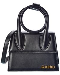Jacquemus - Le Chiquito Noeud Leather Clutch - Lyst