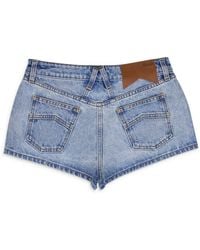Rhude - Low-Waist Denim Shorts - Lyst