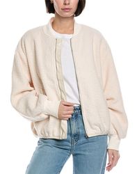 Fate - Teddy Fleece Bomber Jacket - Lyst