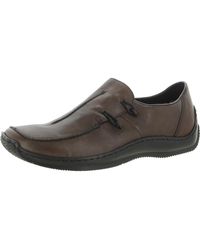 Rieker - Leather Laceless Loafers - Lyst
