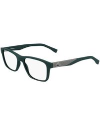 Lacoste - Eyeglasses Rectangle Full Rim, Matte Frame And Clear Demo Lenses Lens L2862424 - Lyst
