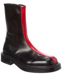 Ferragamo - Leather Boot - Lyst