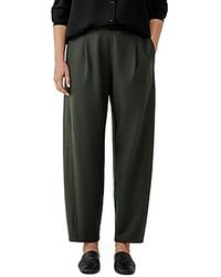 Eileen Fisher - Plus Wool Pintuck Ankle Pants - Lyst