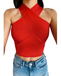 Day + Moon - Strawberry Fields Knit Top - Lyst