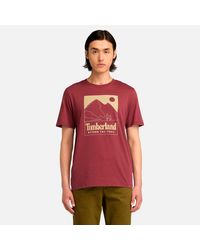 Timberland - Mountain Graphic Cotton T-Shirt - Lyst