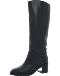 Vince - Leather Pull On Knee-high Boots - Lyst