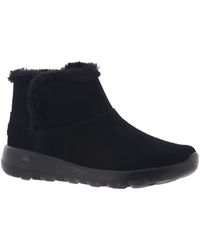 Skechers - On The Go Joy Bundle Up Suede Ankle Winter Boots - Lyst