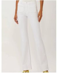 ecru - Figueroa Flare Jean W/ Patch Pockets - Lyst