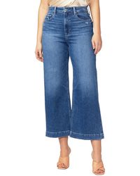 PAIGE - Spotlight Eiffel Distressed Jean - Lyst