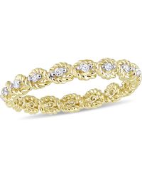 Mimi & Max - 1/6Ct Tw Diamond Infinity Eternity Ring 10K - Lyst