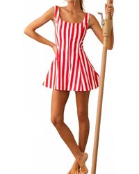 PROSPERINE® - Stripe Alessandra Romper - Lyst