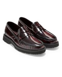 Cole Haan - American Class Leather Slip On Loafers - Lyst