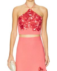 Alexis - Relle Halter Sequin Top - Lyst