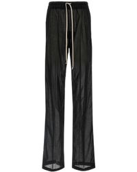 Rick Owens - Wide-Leg Cotton Muslin Pants With Drawstring Waist - Lyst