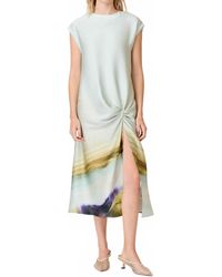 Curaae - Willow Satin Midi Dress - Lyst