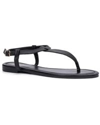 New York & Company - Tstrapsandal Faux Leather Casual Thong Sandals - Lyst