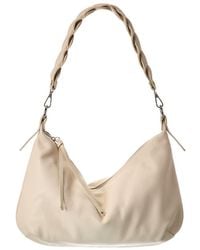 Italian Leather - Top Handle Shoulder Bag - Lyst