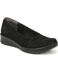 Bzees - Goody Faux Suede Slip On Ballet Flats - Lyst