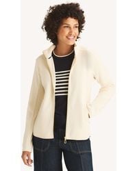 Nautica - Mock-Neck Fleece Full-Zip Jacket - Lyst