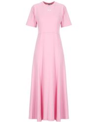 MSGM - Cotton Dress - Lyst