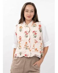 Ivy Jane - Mikayla Chic Quilted Floral Vest - Lyst