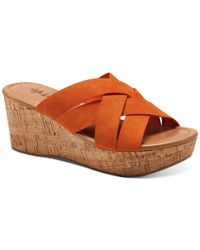 Style & Co. - Violettee Criss-cross Padded Insole Wedge Sandals - Lyst