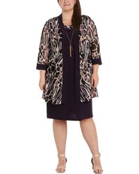 R & M Richards - Plus Jacket Polyester Two Piece Dress - Lyst