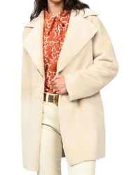 Ivy Jane - Faux Fur And Suede Coat - Lyst