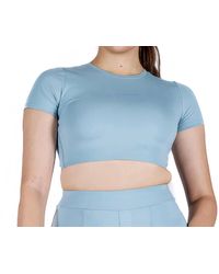 Lovyt - Breathable Cropped Tee - Lyst