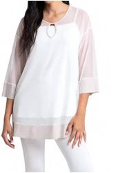 Sympli - Mesh Keyhole Tunic - Lyst