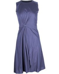 BOSS - Digiana Front Twist A-line Dress - Lyst