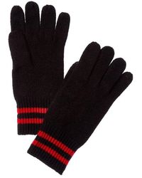 Phenix - Double Stripe Cuff Touch Tech Cashmere Gloves - Lyst