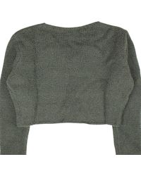 Amiri - Cropped Boucle Sweater - Lyst