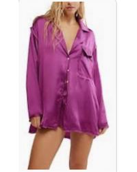 Free People - Like Honey Pj Shirt - Lyst