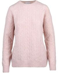 Ballantyne - Cable Knit Pullover Crafted From Alpaca Blend - Lyst