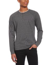 Perry Ellis - Pullover Knit Henley Shirt - Lyst