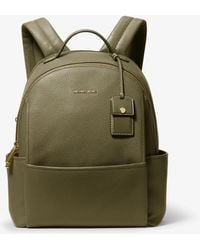 Michael Kors - Sable Medium Pebbled Leather Backpack - Lyst