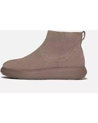 Fitflop - Iq-Comff Suede Zip Ankle Boots - Lyst