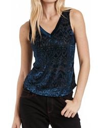Another Love - Acacia Burnout V-Neck Tank Top - Lyst
