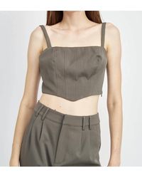 emory park - Noelle Sleeveless Top With Button Up Back - Lyst