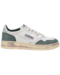 Autry - Medalist Vintage Distressed Sneakers, Brand Size 39 Us - Lyst