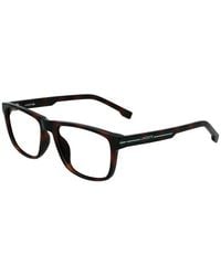 Lacoste - Eyeglasses Square Full Rim, Havana Frame And Clear Demo Lens L2887N230 - Lyst