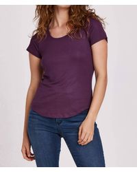 Another Love - Aimee Scoop Neck Rib Top - Lyst