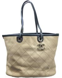 Chanel - Matelassé Leather Tote Bag (pre-owned) - Lyst