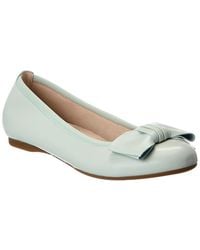 Gabor - Bow Leather Ballet Flat - Lyst