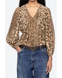 Sea - Claude Leopard Print Top - Lyst