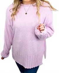 White Birch - Cozy Weather Knit Long Sleeve Sweater Top - Lyst