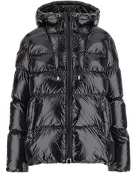 Pinko - Shiny Puffer Jacket With Horizontal Quilted Padding - Lyst