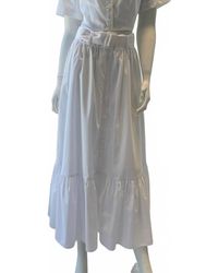 Matthew Bruch - Button Down Midi Skirt - Lyst